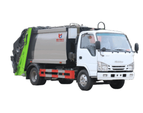 Compressed garbage truck