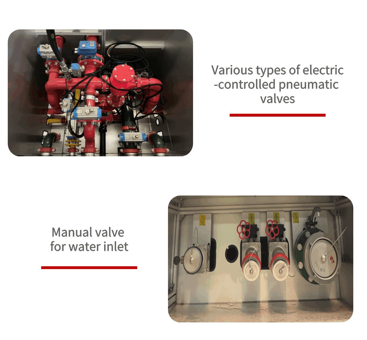 Fire truck key components